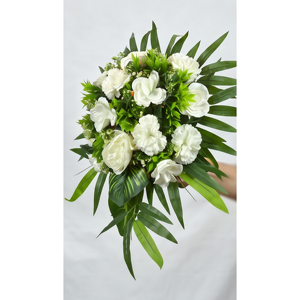 Ramo de Flores Artificiales Blancas, Guirnaldas Decorativas y Arreglos Florales para Decoración de Paredes en el Hogar, Bodas y Eventos - Product Image 2