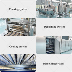 Machine Commerciale Complète MY pour la Fabrication de Bonbons Gélifiés 3D aux Fruits, Presse à Bonbons en Caoutchouc Bicolore, Ligne Complète - Product Image 4