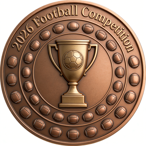 Moneta Commemorativa Sportiva Personalizzata 2026 in Metallo 3D, Souvenir di Calcio, Moneta da 1 oz in Oro o Argento - Product Image 6