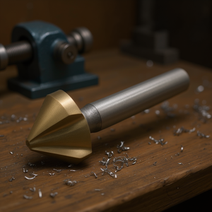 Ttake 90 Degree Countersink Hss TiN Coated Cylindrical Shank 3 <b>Flutes</b> Din 335 C - Product Image 3