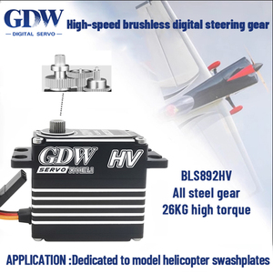 GDW bls892hv servo kỹ thuật số mô-men xoắn cao 26kg HV động cơ không chổi than cho xe RC & máy bay trực thăng 500 700 cho bé trai - Product Image 6