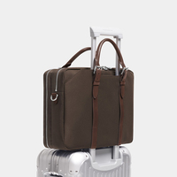 Sac à main pour ordinateur portable en cuir de qualité supérieure, vintage, tendance, personnalisé avec logo, pour le travail, le bureau, les déplacements, les voyages, les affaires, pour hommes