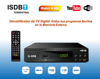 Nouveau récepteur numérique ISDBT portugais HD 1080P, convertisseur numérique TNT avec EPG pour l'Afrique du Sud (Angola) – Récepteur ISDB-T