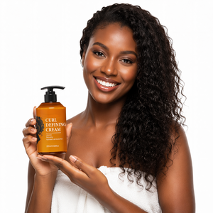 Crème Coiffante Boucles Personnalisable Huile Végétale Naturelle Anti-frisottis Hydratante Nourrissante Fixation Forte Écologique pour Cheveux Bouclés - Product Image 1