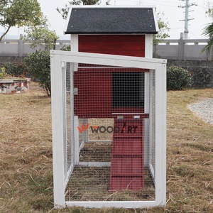 Esterno In Legno di Pollo Gallina Coop Casa Con Corsa Per La Vendita - Product Image 6