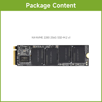 NX-NVME 2280 128G SSD-M.2 Papan Pengembangan Waveshare Memori Flash 3D TLC Berkualitas Tinggi Kecepatan Baca/Tulis Tinggi 125TB/250TB