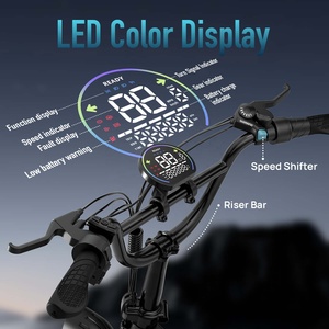 Bicicleta Eléctrica Plegable de Montaña con Llantas Gruesas de 20*4'', Motor de 1500W de Potencia Máxima en la Rueda Trasera, Suspensión Completa, Envío Rápido desde Almacén en la UE - Product Image 2