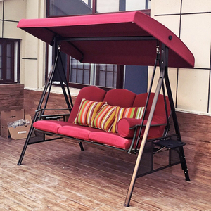 Jardín <span class=keywords><strong>de</strong></span> alta calidad <span class=keywords><strong>de</strong></span> 3 plazas <span class=keywords><strong>de</strong></span> mimbre canopy mecedora silla hamaca <span class=keywords><strong>playa</strong></span> <span class=keywords><strong>de</strong></span> patio <span class=keywords><strong>de</strong></span> hierro forjado patio cambios - Product Image 5