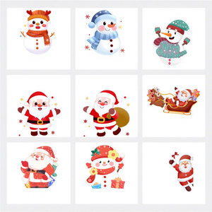 新しいサンタクロースクリスマス静的しがみつく窓デカールPVC防水再利用可能ガラスドアと休日シーン装飾ステッカー - Product Image 3