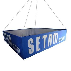 Stand Personalizado para Ferias Comerciales y Conferencias, Banner Colgante Cuadrado de Fácil Instalación - Product Image 2