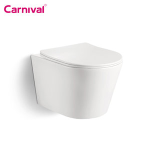 ตู้น้ำสีขาวสไตล์ยุโรปสำหรับห้องน้ำ,สุขภัณฑ์แบบแขวนผนังไม่มีขอบเครื่องสุขภัณฑ์แบบแขวนผนังชิ้นเดียวสำหรับห้องน้ำ - Product Image 2