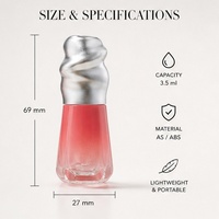 Gloss à lèvres en gros, effet naturel longue durée, forme irrégulière, marque privée, bio