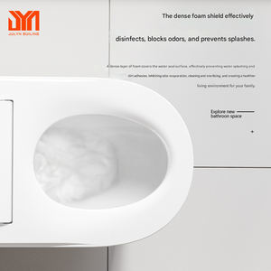 <span class=keywords><strong>WC</strong></span> intelligent noir mural avec <span class=keywords><strong>chasse</strong></span> <span class=keywords><strong>d</strong></span>'<span class=keywords><strong>eau</strong></span> et séchage intelligents, réservoir intégré, en céramique en forme de U - Product Image 2