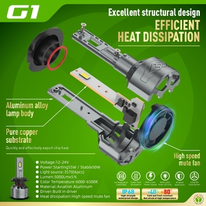 Yufing Q50 <span class=keywords><strong>Led</strong></span> Đèn Pha G1 9012 hir2 60 <span class=keywords><strong>W</strong></span>át 5000LM chất lượng tốt nhất 150 <span class=keywords><strong>W</strong></span>át H4 bóng đèn 40000lumen 5x7 <span class=keywords><strong>Led</strong></span> Đèn Pha - Product Image 3