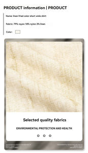 Camisa Casual Holgada de Manga Corta para Hombre y Mujer, Estilo Vintage, Estampada, de Nailon/Acrílico, de Alta Calidad, Antibolitas, para Verano - Product Image 3