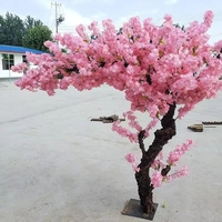 Arbre à fleurs artificiel rose de 400 cm, cerisier en fleurs, décoration pour mariage, Noël, Nouvel An, Pâques - Fabriqué en plastique et fibre de verre, marque HG