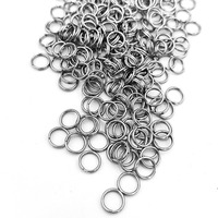 Nouvelles fournitures de fabrication de bijoux DIY polies, robustes, avec fermoir à anneau fendu pour boucle en cuir, accessoires pratiques multi-usages