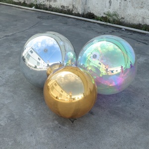Globo Gigante Inflable de PVC con Forma de Pincel, Globo Espejo Navideño, Globo de Burbuja Doble, Globo de Aluminio Personalizado Grande - Product Image 1