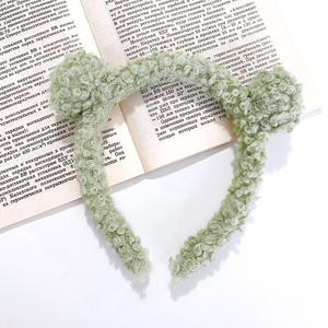 إكسسوارات شعر لطيفة النسخة الكورية ، عصابة رأس كارتونية بسيطة للفتيات ، عصابة رأس لطيفة على شكل رأس الدب - Product Image 3