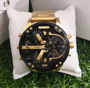 Nuovo 2025 DZ7333 Orologio da <span class=keywords><strong>Uomo</strong></span> di Lusso alla Moda, Grande, al Quarzo, Analogico, in Acciaio Inossidabile, 4 Fusi Orari, Oversize, 30M - Product Image 3