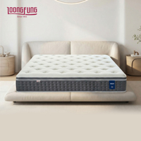 Matelas hybride personnalisé emballé en rouleau LOONGFUNG OEM pour la maison et l'hôtel avec ressorts ensachés et mousse dynamique, taille King