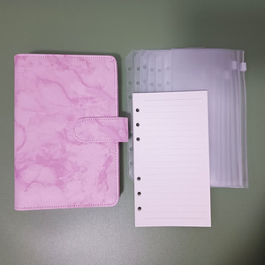 MOQ basso in magazzino raccoglitore di Budget per <span class=keywords><strong>Notebook</strong></span> personalizzato impermeabile in marmo di fabbrica raccoglitore di Budget per contanti in pelle Pu - Product Image 1