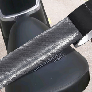 Ruban de réparation en cuir noir, adhésif à base de tissu, haute adhérence, pour coussins de sièges de véhicules électriques, chaises en cuir et canapés - Product Image 2