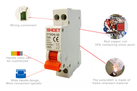 Usine OEM AC MCB 1P + N DPN MCB Disjoncteur Neutre 240V 4.5KA Unipolaire 32A 25A 20A 16A 10A 6A Mini Disjoncteurs Miniatures