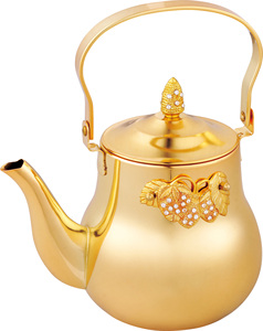 Ensemble de théière en acier inoxydable, style marocain, avec poignée métallique, pour <span class=keywords><strong>café</strong></span> et thé, idéal pour les fêtes et la maison, MOQ 12 pièces - Product Image 4
