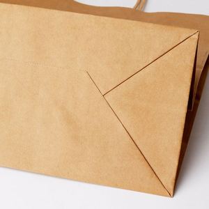 Logo Print Kraft Paper Bag Manufacturer Recycle Paper Shopping Bag with Your Own logo White Craft Paper Bag with Handle - Product Image 2