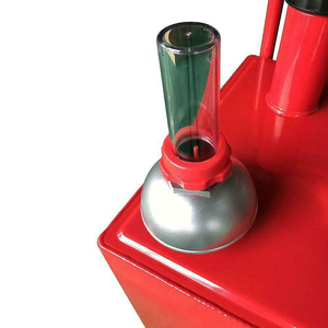 Depósito de transferencia de combustible portátil, depósito de gasolina de 30 galones con ruedas, Color Rojo - Product Image 4
