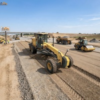 Niveleuse à moteur robuste 3965/4270 mm avec moteur Cummins, équipement de nivellement pour la construction, la maintenance routière et les travaux de terrassement