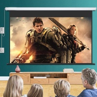 Écrans de projection électriques pour cinéma maison Touyinger 4k 100 120 150 200 pouces 16:9 4:3, écran de projection motorisé pour projecteur