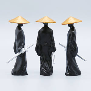 <span class=keywords><strong>Figurine</strong></span> d'action Wuxia Swordsman avec cape et chapeau en bambou-<span class=keywords><strong>Figurine</strong></span> de héros d'arts martiaux chinois jouet pour affichage, collection, cadeaux - Product Image 2