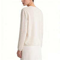 Ventes chaudes : Nouveau pull en cachemire pour femmes, col rond, manches longues, coupe ample, personnalisable