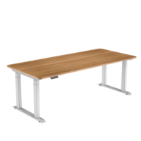Élévateur de bureau électrique ergonomique réglable en hauteur Table assise et debout Bureau de jeu intelligent double moteur 4 pieds Cadre de bureau debout