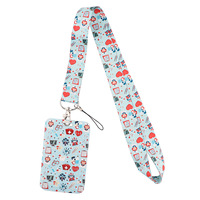 Porte-badge personnalisé avec logo, cordon rétractable, clip pour badge, sangle de cou, cordon pour porte-clés, pour infirmières, médecins