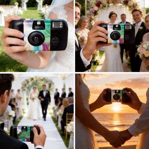 Cámara Desechable de Película de 35 mm con Flash, Diseño Nuevo, Logotipo Personalizado, Estilo Instantáneo para Bodas - Product Image 6