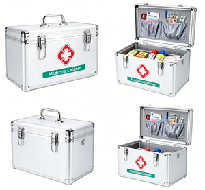 Suministros Médicos al por Mayor de Fábrica, Kits de Primeros Auxilios <span class=keywords><strong>para</strong></span> el <span class=keywords><strong>Hogar</strong></span>, Estuche Médico de Seguridad de Emergencia de Aleación de Aluminio - Product Image 1