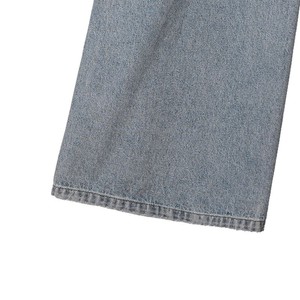 Jean ample déchiré vintage pour homme, coupe large, en denim épais, collection automne-été 2026, style rétro américain, streetwear décontracté - Product Image 6