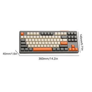 M87 <b>Wireless</b> Mechanical Keyboard 2.4G Dual Mode Hot-Swappable 87 Keys RGB Backlit Gaming for Laptop Portable Gaming Keyboard - Product Image 6