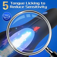 Männliches Sexspielzeug für Erwachsene, Vibrator mit Leckzunge, Masturbator für Paare