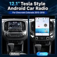 Stéréo multimédia intelligent pour Chevrolet Colorado 2015-2018, style Tesla Android, Qualcomm Snapdragon 665, double Bluetooth, CarPlay