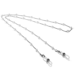 <span class=keywords><strong>Cadena</strong></span> <span class=keywords><strong>para</strong></span> <span class=keywords><strong>Lentes</strong></span> de Sol y Gafas, con Perlas Blancas Elegantes, Accesorios de Moda al por Mayor - Product Image 4