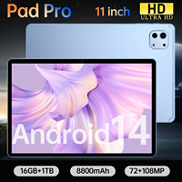 Tablette Android 11 pouces Dropshipping Pad Pro 11 avec 16 Go de mémoire, réseau 5G complet, pour le bureau, le divertissement et les jeux