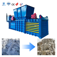 Presse à papier horizontal à économie d'énergie, grande capacité, équipement de pressage de bouteilles en plastique, fiable pour les recyclistes