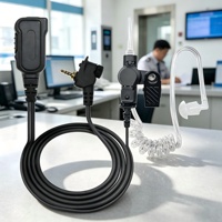 Micro-casque PTT robuste avec tube acoustique pour radios tactiques Motorola MTH600 MTH800 MTP850 MTP3100 CEP400