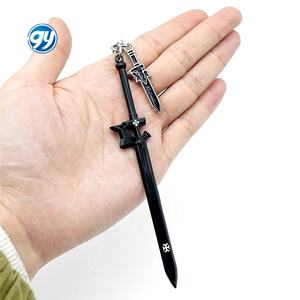 <span class=keywords><strong>Sword</strong></span> <span class=keywords><strong>Art</strong></span> <span class=keywords><strong>Online</strong></span> Elucidator Dark Repulsers Asuna Lambent Light Alloy Porte-clés Accessoire de <span class=keywords><strong>jeu</strong></span> Artisanat métallique - Product Image 2
