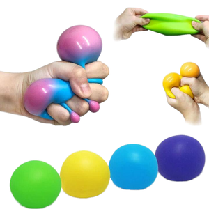 2025 nhào căng thẳng Squishy quả bóng màu sắc thay đổi cảm giác bóp đồ chơi Hot Bán thần tài đồ chơi trẻ em Silicone cao su chàng trai cô gái - Product Image 2