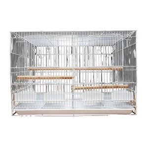 Factory price rust-proof shiny galvanized folding birdcage with all accessories portable heavy-duty birdcage hot sale - Product Image 2